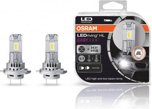 OSRAM Bulbs H7/H18-LEDrivig HL EASY 2vnt - 64210DWESY-HCB - image 3