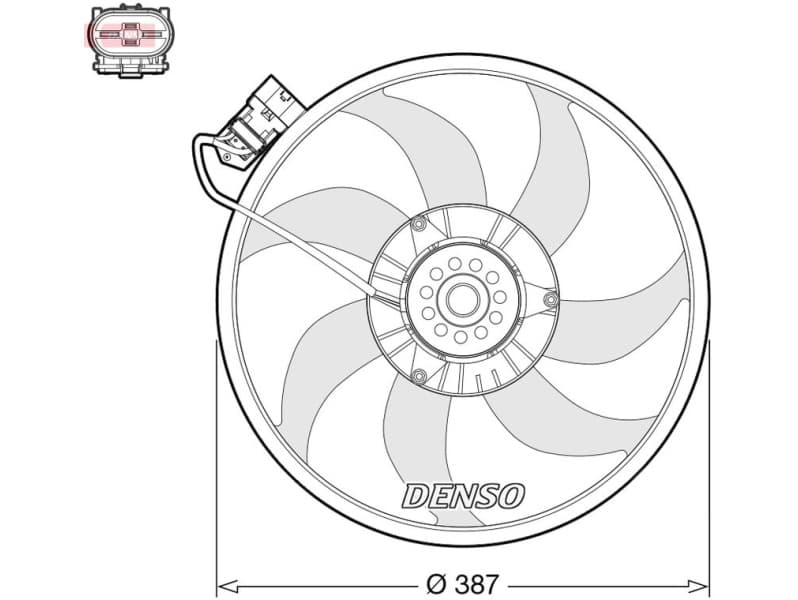 Fan, engine cooling DER20017