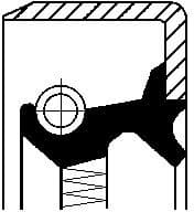 Shaft Seal, differential 01029681B - image 2