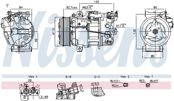 Compressor, air conditioning ** FIRST FIT ** 891042
