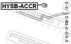 Mounting, stabiliser bar HYSB-ACCR - image 2