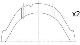 Spacer, crankshaft BT3013-STD