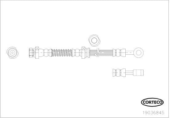 Brake Hose 19036845 - image 2