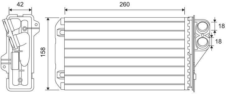 Heat Exchanger, interior heating 811634
