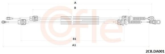 Cable Pull, manual transmission 92.2CB.DA001
