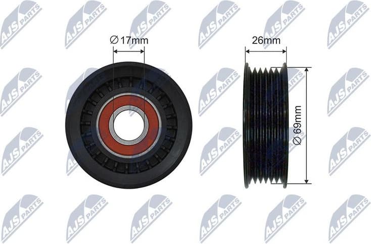 Tensioner Pulley, V-ribbed belt RNK-MZ-018