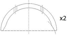 Spacer, crankshaft BT3007-STD