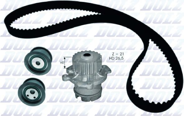 Water Pump & Timing Belt Kit KD140