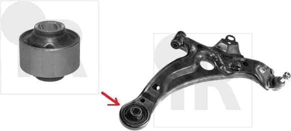 Silentblock front axle 87-08775