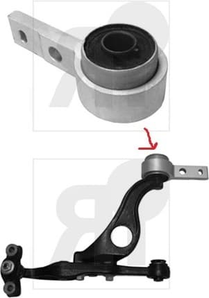 Silentblock front axle 87-06361