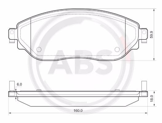 Brake Pad Set, disc brake 35077