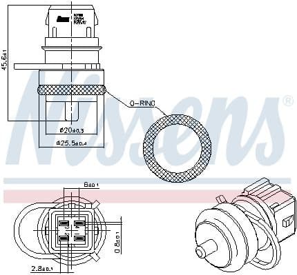 Sensor, coolant temperature ** FIRST FIT ** 207000
