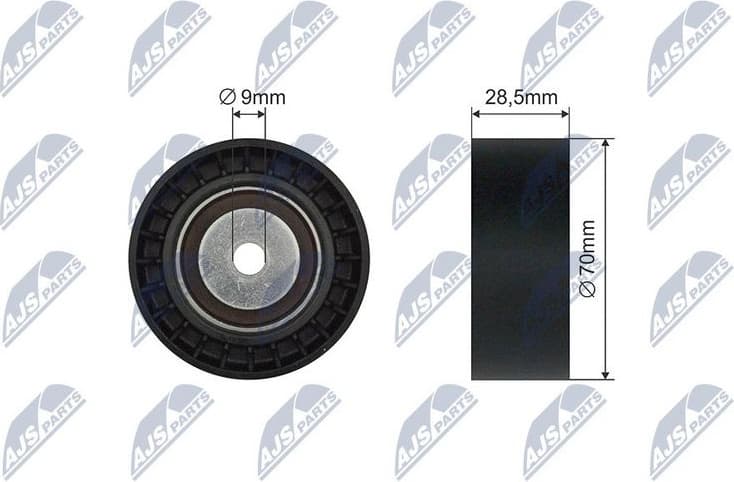 Tensioner Pulley, V-ribbed belt RNK-BM-061