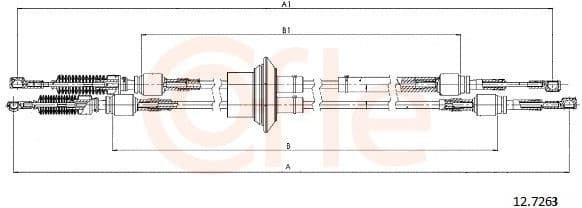 Cable Pull, manual transmission 92.12.7263