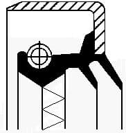 Shaft Seal, differential 01016915B - image 2