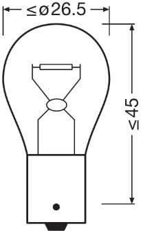 Osram Bulb P21W 12V BA15S UNV1 - 7506 (OSRAM) - Autoera - image 2