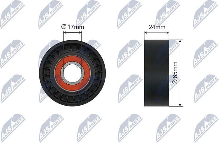 Tensioner Pulley, V-ribbed belt RNK-VV-019