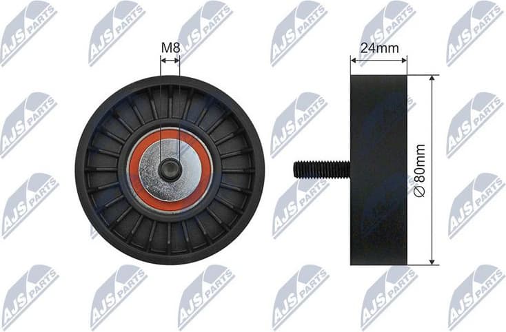 Tensioner Pulley, V-ribbed belt RNK-BM-051