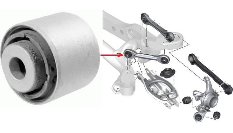 Silentblock rear axle 29820 01