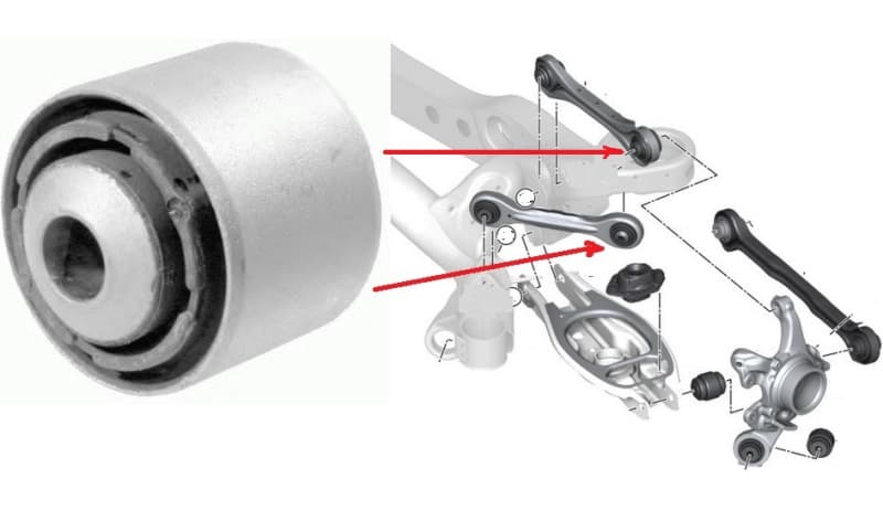 Silentblock rear axle 29821 01