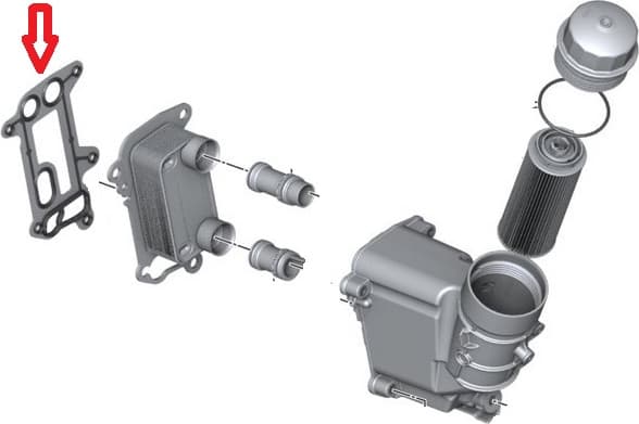 Gasket oil cooler 492.030 - image 2