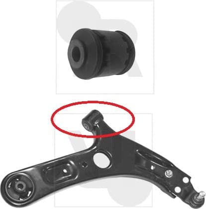 Silentblock front axle 87-08866