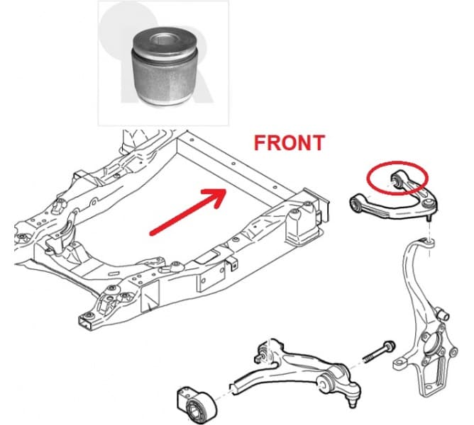 Silentblock front axle 87-08654
