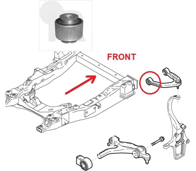 Silentblock front axle 87-08653