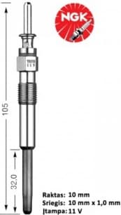 Glow plug Y-507J