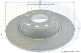Brake disc, 1pcs REAR ADC1497