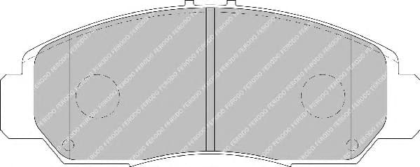 Brake pads front, Top Quality FDB1669