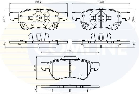 Brake Pad Set, disc brake CBP33652