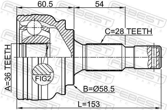 Joint Kit, drive shaft 2510-EXP - image 2
