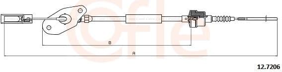 Cable Pull, clutch control 92.12.7206