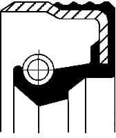 Shaft Seal, wheel hub 01033415B - image 2