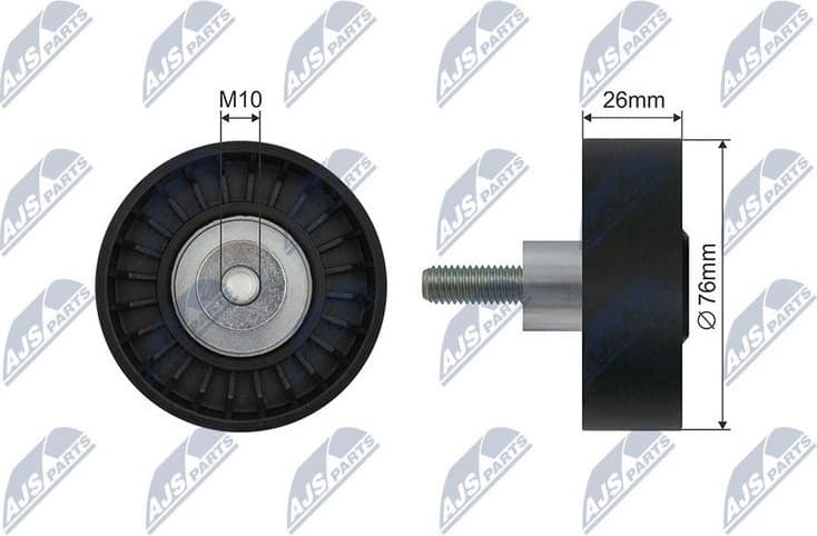 Tensioner Pulley, V-ribbed belt RNK-BM-058