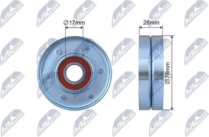 Tensioner Pulley, V-ribbed belt RNK-VV-015