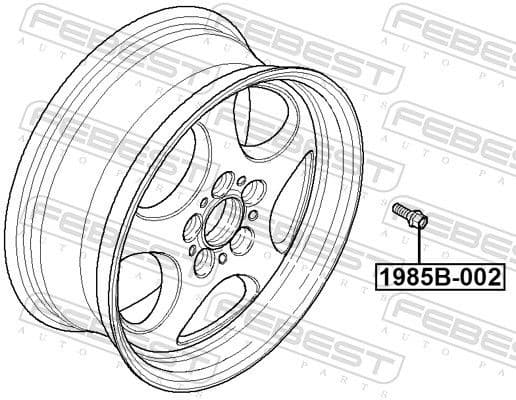 Wheel Stud 1985B-002 - image 2