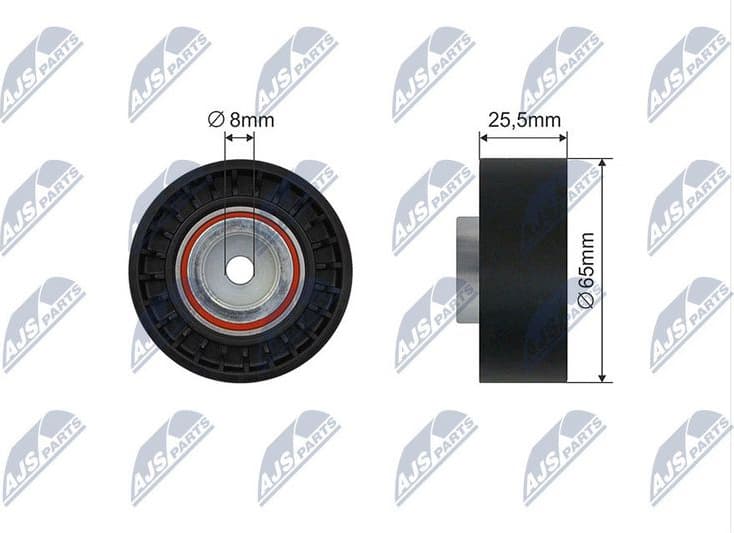 Tensioner Pulley, V-ribbed belt RNK-FT-018