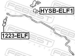 Mounting, stabiliser bar HYSB-ELF1 - image 2