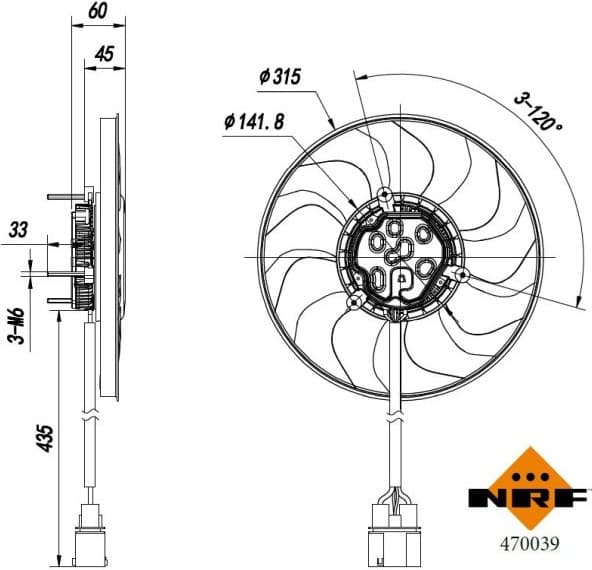 Fan, engine cooling 470039