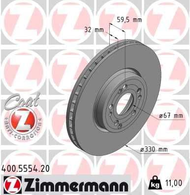 Brake Disc COAT Z 400.5554.20
