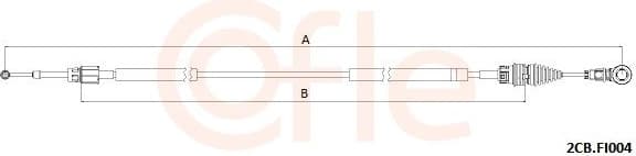 Cable Pull, manual transmission 92.2CB.FI004