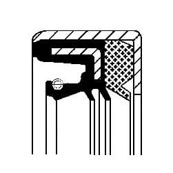 Seal gear box rear 010 35711B - image 4