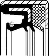Seal differential-shaft 010 34875B