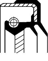 Seal differential-shaft 010 35893B