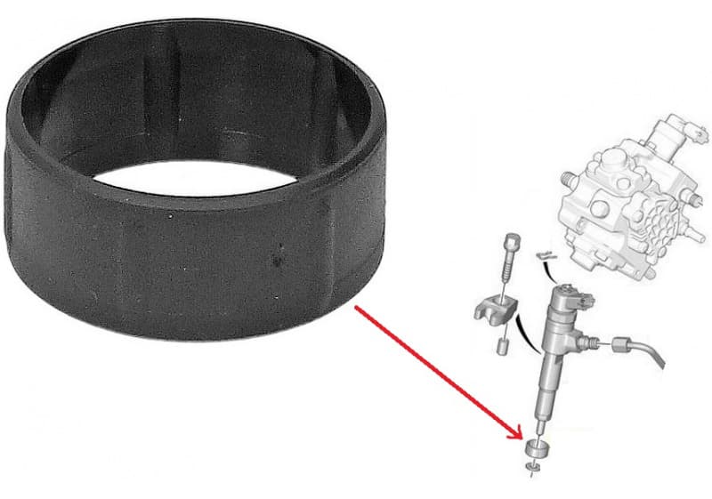 Injector heat seal 1982F7