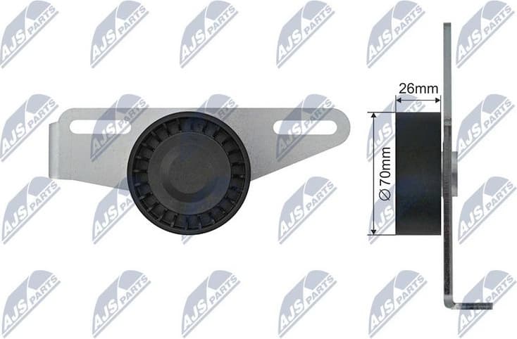 Tensioner Pulley, V-ribbed belt RNK-RE-030