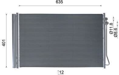 Condenser, air conditioning BEHR AC 1012 000S - image 10