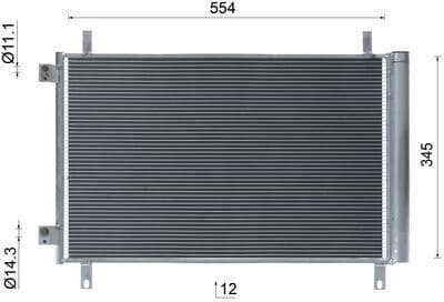 Condenser, air conditioning BEHR AC 1144 000S - image 10